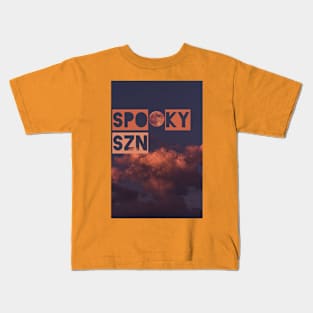 Spooky Szn | Halloween | Full Moon | Spooky Season Kids T-Shirt